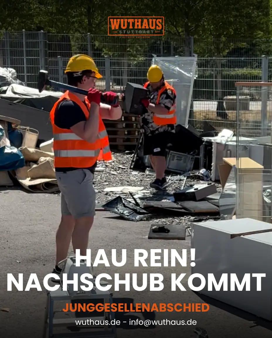 Hau rein, Nachschub kommt – Rageroom-Session im Wuthaus Stuttgart